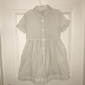 Crewcuts Little Girl’s size 7 white eyelet dress